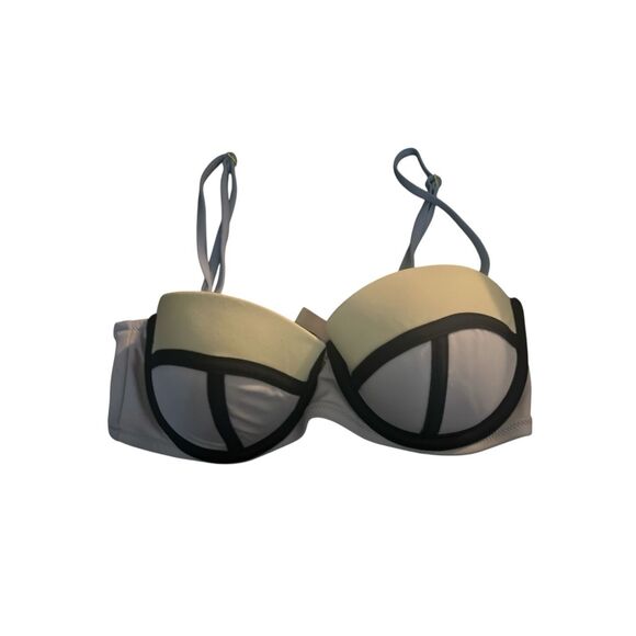 ✨Victoria's Secret Blue/Lime Colorblock Bikini Sz 32D Top✨ - Picture 9 of 11